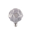 LAMPARA GLOBO CRISTAL SMOKY DIAMANTE FILAMENTO LED E27 4W 1800K 360º 230V
