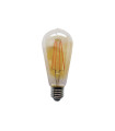 LAMPARA EDISON CRISTAL GOLD FILAMENTO LED REGULABLE E27 7W 2200K 360º 230V