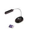 FLEXO LED MINI BATERIAS + USB 1W 6500K 100º 230V NEGRO incluye 3 pilas AAA