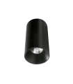 LAMPARA LED DE TECHO TUBULAR 15W 3000K 45º 230V NEGRO interior negro