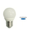 LAMPARA ESFERICA LED AZUL E27 4W 270º 230V