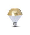 LAMPARA DECORATIVA FILAMENTO LED PRISMA ORO E27 10W 2700K 360º 230V