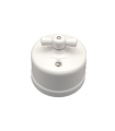 INTERRUPTOR- CONMUTADOR SUPERFICIE PORCELANA BLANCO 10A 250V