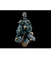 ARBOL DE NAVIDAD DECORACION NIEVE 10 LEDS 0,15W 2700K 2x1,5V IP20 alto 30cm ancho 18cm baterias 2xAA incluidas