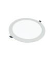 DOWNLIGHT LED EMPOTRABLE  CORTE 195MM 18W 3000K REDONDO BLANCO