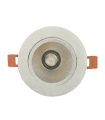 DOWNLIGHT LED EMPOTRABLE ORIENTABLE REDONDO CORTE 125MM 15W 3000K 36º 230V