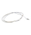 CABLE MAN.PLANA+INT+CLAVIJA 2 mt BLANCO