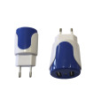 CLAVIJA ADAPTADORA 2 USB 2.1A + 1A  5V 100-230V BLISTER