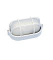 APLIQUE ALUMINIO OVAL 60W. BLANCO