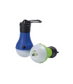 LINTERNA BOMBILLA LED CON MOSQUETON 2 POSICIONES VERDE