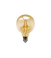 LAMPARA GLOBO CRISTAL GOLD FILAMENTO LED G95 REGULABLE E27 7W 2200K 360º 230V