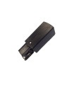 ACCESORIO CARRIL LED 4 VIAS (HASTA 3 ENCENDIDOS) CONECTOR DE CORRIENTE DERECHA  NEGRO