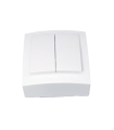 DOBLE INTERRUPTOR 10A. BLANCO