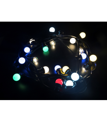 GUIRNALDA EXTERIOR CABLE GOMA 100 PORTALAMPARAS E27 230V MAX.1500W 50 METROS IP44 BOMBILLAS NO INCLUIDAS (conectables entre sí, 