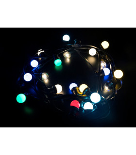 GUIRNALDA EXTERIOR CABLE GOMA 50 PORTALAMPARAS E27 230V MAX.750W 50 METROS IP44 BOMBILLAS NO INCLUIDAS (conectables entre sí, ha