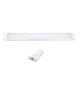 REGLETA LED EXTRAPLANA ENLAZABLE 280MM PF mayor que 0,9 15W 3000K 130º 230V enlazables hasta 70 unidades