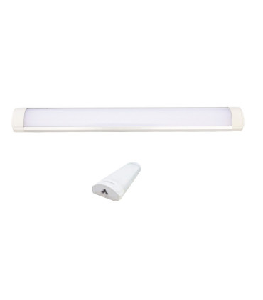 REGLETA LED EXTRAPLANA ENLAZABLE 280MM PF mayor que 0,9 15W 3000K 130º 230V enlazables hasta 70 unidades