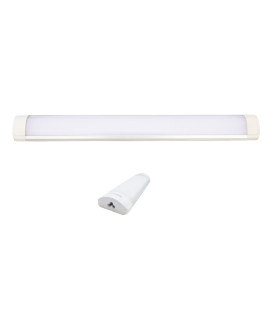 REGLETA LED EXTRAPLANA ENLAZABLE 280MM PF mayor que 0,9 15W 6500K 130º 230V enlazables hasta 70 unidades