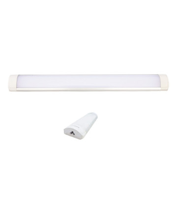 REGLETA LED EXTRAPLANA ENLAZABLE 1180MM PF mayor que 0,9 45W 4000K 130º 230V enlazables hasta 20 unidades