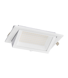 DOWNLIGHT LED EMPOTRABLE PROFESIONAL RECTANGULAR PF mayor que 0,9  28W CAMBIO DE TONO 230V
