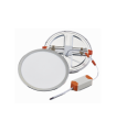 DOWNLIGHT REGULABLE  EMPOTRABLE ø175MM 15W 4000K PLATA CORTE AJUSTABLE