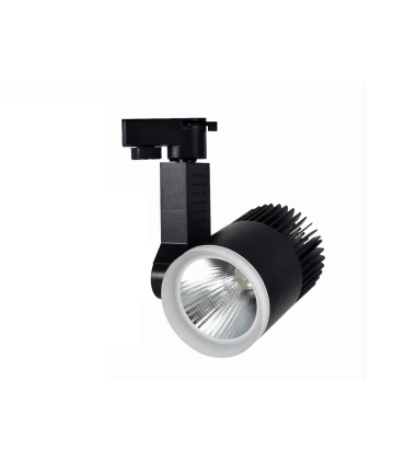 FOCO CARRIL LED 4 VIAS PF mayor que 0,9 7W 4000K  230V NEGRO