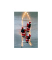 P/ NOEL TRIPLE TREPANDO EN ESCALERA LUMINOSA 40CM