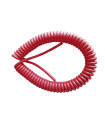PROLONGACIÓN MANGUERA RIZADA 3X1mm 5 METROS (50 CMTS ENROLLADO)ROJA
