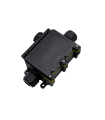 CAJA CONEXION ESTANCA 3 CONEXIONES M20 + REGLETA PARA CABLE 0,5-2,5mm2 16A 3 POLOS IP68
