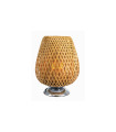 LAMPARA MESA BAMBU LED EFECTO LLAMA 5W 1300K 360º 100-240V