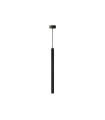 LAMPARA LED COLGANTE TUBULAR 600MM 8W 3000K 24º 230V NEGRO
