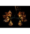 GUIRNALDA 10 LEDS HOJAS CON BATERIA 3xAA0,6W 4,5V 1,25METROS