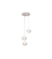 LAMPARA LED 3 BOLAS 3x7W 2700K 150º 100-240V BLANCO diámetro de la bola 125 mm