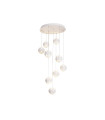 LAMPARA LED 9 BOLAS 9x7W 2700K 150º 100-240V BLANCO diámetro de la bola 125 mm