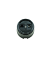 BASE SUPERFICIE PORCELANA  RJ45+RJ11 SIN MARCO NEGRA