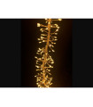 BOA HILO LUMINOSO 600 LEDS BLANCO CALIDO CABLE ORO uso exterior 36W 12V 3metros IP44