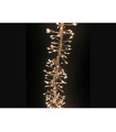 BOA HILO LUMINOSO 600 LEDS BLANCO FRIO CABLE PLATA Uso exterior 36W 12V 3metros IP44
