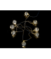 GUIRNALDA BOLA DIAMANTE 8 LED 0,48W 24V IP20 5,10METROS