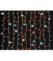 CORTINA LED ROJA CON EFECTO FLASH PARA EXTERIOR IP65 45W 400leds   2x2METROS  conectables hasta 10 uds posición fija: sí