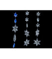 CORTINA COPOS DE NIEVE 520 LED 31W 24V 1,50x2,50METROS IP44