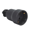 BASE AREA DE GOMA NEGRA  16A 250V