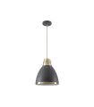 LAMPARA DE TECHO E27  NEGRO + DORADO 1.5M CABLE
