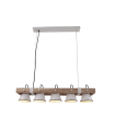 LAMPARA DE TECHO COLGANTE 5XE27 SERIE DE PORCELANA BLANCA