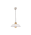 LAMPARA DE TECHO COLGANTE Ø36CM 1XE27 SERIE DE PORCELANA BLANCA