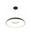 LAMPARA DE TECHO COLGANTE LED REGULABLE 80W 3000K NEGRA