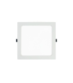 DOWNLIGHT LED EMPOTRABLE  CORTE 195X195MM 18W 6500K CUADRADO BLANCO