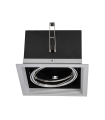 DOWNLIGHT EMPOTRABLE ORIENTABLE AR111 LED 20W 3000K 24º 230V INOX