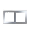 MARCO CUADRUPLE PLATA SERIE 8000