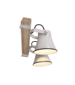 APLIQUE PARED SERIE PORCELANA 2 FOCOS  E27 BLANCO