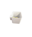 APLIQUE PARED LED IP20 G9 4W 3000K  230V  CUADRADO BLANCO